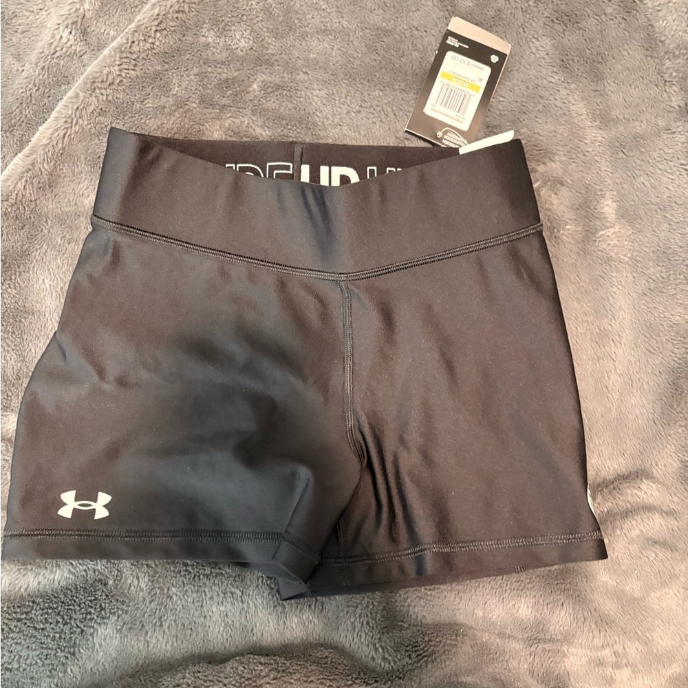 Under Armour Black Athletic Shorts with Colorado State University Logo